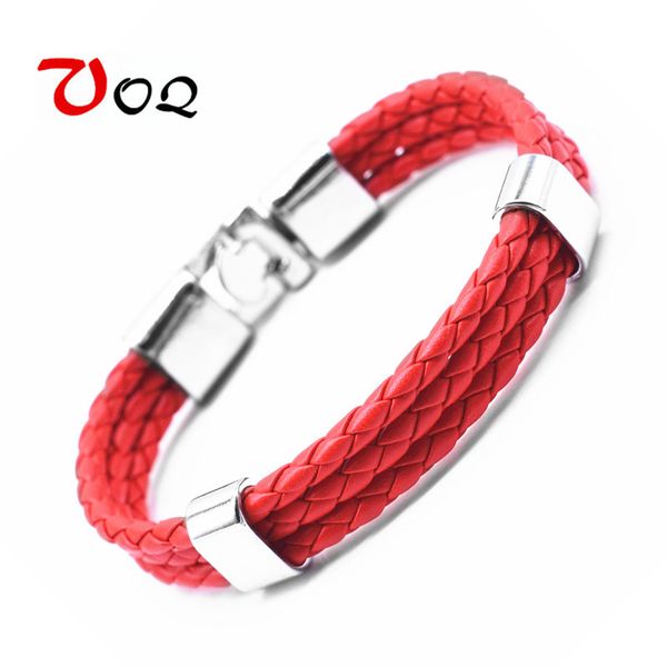 charm bracelets 2021 fashion jewelry red string bracelet 3 layer handmade braided leather rope men women hand strap, Golden;silver
charm bracelets 2021 fashion jewelry red string bracelet 3 layer handmade braided leather rope men women hand strap, Golden;silver