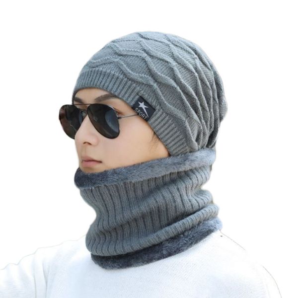 плюс зима hat мужчины skullies шапочки шарф вязаный hat мужской gorras bonnet теплая шерсть толстые шапочки для мужчин женские шапки шапки, Blue;gray
плюс зима hat мужчины skullies шапочки шарф вязаный hat мужской gorras bonnet теплая шерсть толстые шапочки для мужчин женские шапки шапки, Blue;gray