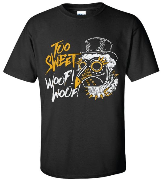 marty scurll villain club too sweet woof woof t-shirt -m f -xs-xxxl- njpw bullet