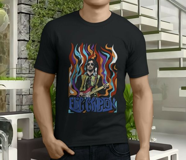 new cool eric clapton rock blues guitarist fifty men black t-shirt size s-3xl men print cotton o neck t shirts tee