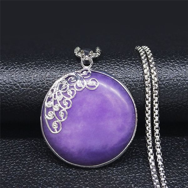 flower purple natural stone stainless steel natural stone chain necklace women silver color necklace jewelry collar n4501s04
flower purple natural stone stainless steel natural stone chain necklace women silver color necklace jewelry collar n4501s04