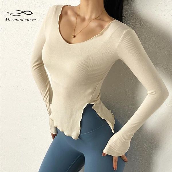 yoga outfits autumn women bandage shirts quick-drying slim side fork opening long-sleeve t-shirt running fitness sports top, White;red
yoga outfits autumn women bandage shirts quick-drying slim side fork opening long-sleeve t-shirt running fitness sports top, White;red