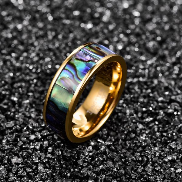 wedding rings 2021 fashion 8mm men's bohemia carbide party ring electroplated gold inlaid shell engagement tungsten steel jewelry, Slivery;golden
wedding rings 2021 fashion 8mm men's bohemia carbide party ring electroplated gold inlaid shell engagement tungsten steel jewelry, Slivery;golden