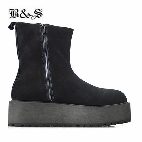 boots black& street punk platform genuine leather suede catwalk fashion increasing high personalized black
boots black& street punk platform genuine leather suede catwalk fashion increasing high personalized black