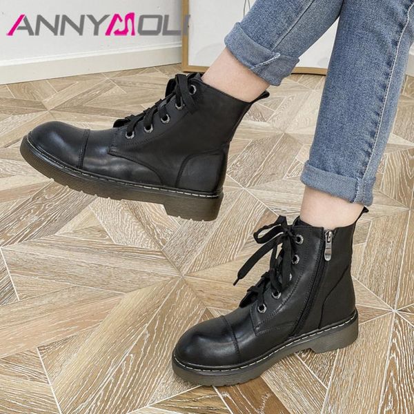 annymoli women ankle boots shoes genuine leather flats platform motorcycle boots lace up zip short female autumn winter 40, Black
annymoli women ankle boots shoes genuine leather flats platform motorcycle boots lace up zip short female autumn winter 40, Black