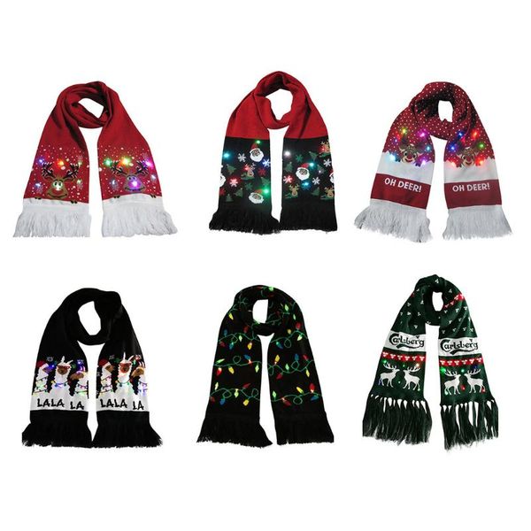 scarves 6pcs colorful scarf merry christmas led light-up knit warm wrap head scarve cotton winter year scarfes foulard femme, Blue;gray
scarves 6pcs colorful scarf merry christmas led light-up knit warm wrap head scarve cotton winter year scarfes foulard femme, Blue;gray