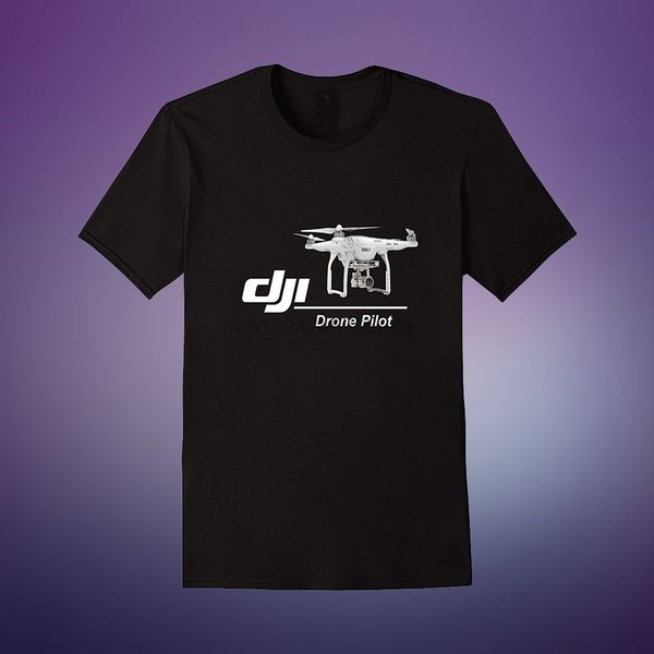 dji phantom 3 dji passion drone pilot t-shirt cotton t shirts black