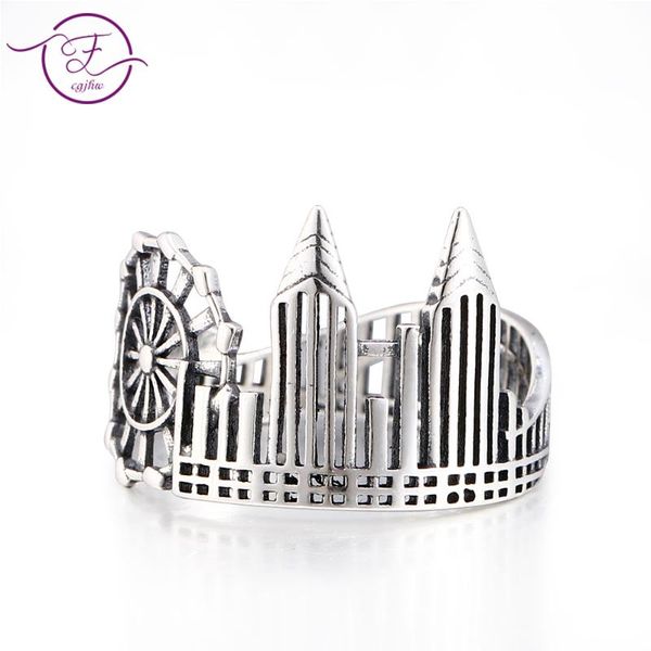 fcgjhw 925 sterling silver retro world travel souvenir twin towers adjustable open ring new as a gift wholesale, Golden;silver
fcgjhw 925 sterling silver retro world travel souvenir twin towers adjustable open ring new as a gift wholesale, Golden;silver