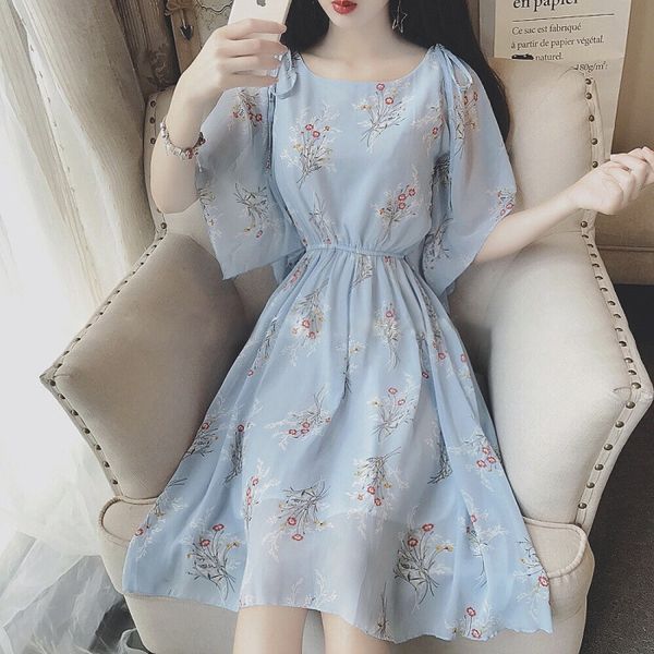 2020 summer new korean dress style hipster lady flounced round neck lace-up elastic waist chiffon dress for women gi2vj, Black;gray
2020 summer new korean dress style hipster lady flounced round neck lace-up elastic waist chiffon dress for women gi2vj, Black;gray
