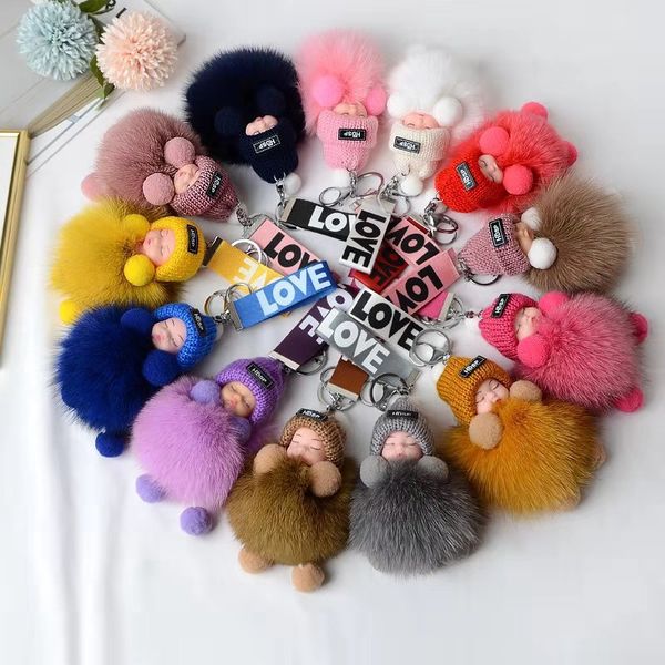 keychains 2021 baby doll toy sleeping key chains for women bag ring fluffy faux fur plush, Silver
keychains 2021 baby doll toy sleeping key chains for women bag ring fluffy faux fur plush, Silver