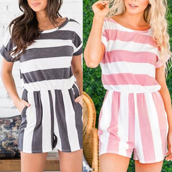 women's jumpsuits & rompers casual summer women stripe printing jumpsuit fashion off shoulder sleeveless ladies shorts loose playsuit 2, Black;white
women's jumpsuits & rompers casual summer women stripe printing jumpsuit fashion off shoulder sleeveless ladies shorts loose playsuit 2, Black;white