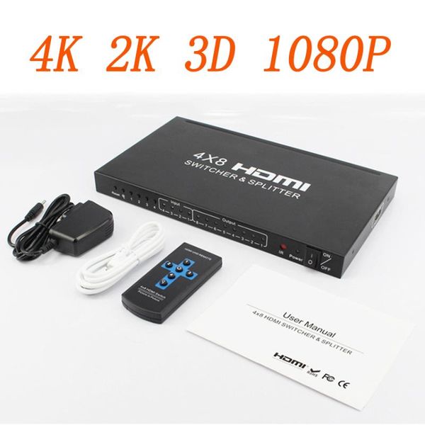 hdmi matrix 4x8 full hd 4k 2k 3d 1080p hdmi matrix4 input 8 output hdcp switcher splitter адаптер конвертер + remote
hdmi matrix 4x8 full hd 4k 2k 3d 1080p hdmi matrix4 input 8 output hdcp switcher splitter адаптер конвертер + remote