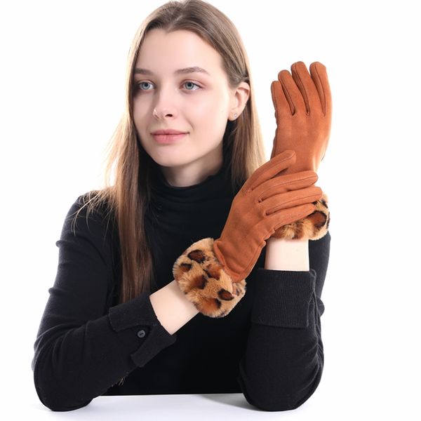 five fingers gloves 2021 winter women leopard hair suede leather mittens warm soft female touch screen, Blue;gray
five fingers gloves 2021 winter women leopard hair suede leather mittens warm soft female touch screen, Blue;gray