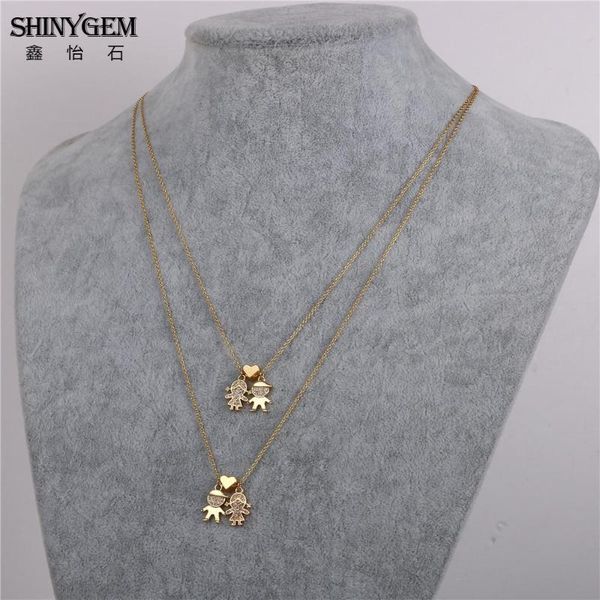 pendant necklaces shinygem lover couples necklace sweet boy girl love heart long double layer vintage golden sweater for women, Silver
pendant necklaces shinygem lover couples necklace sweet boy girl love heart long double layer vintage golden sweater for women, Silver