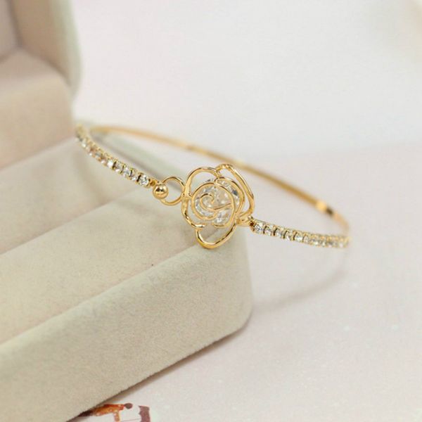 fashion luxury rhinestone cubic zirconia bangle rhinestone flowers charm bracelet for women girl jewelry gift, Black
fashion luxury rhinestone cubic zirconia bangle rhinestone flowers charm bracelet for women girl jewelry gift, Black