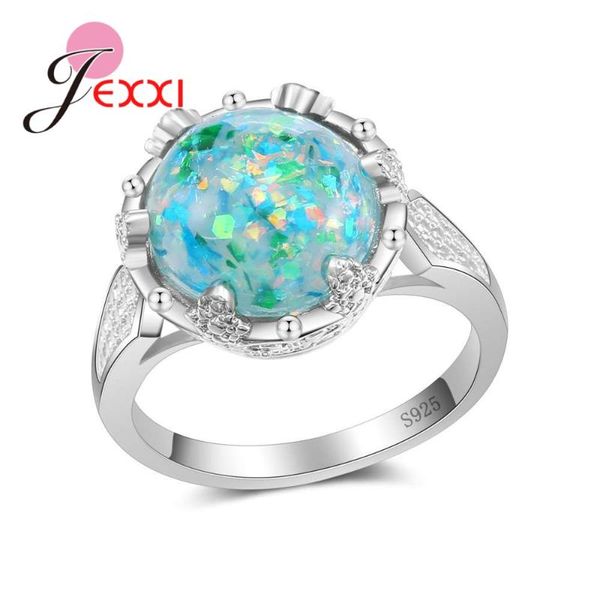 cluster rings bridal women wedding engagement opal prong setting 925 sterling silver girl valentine's gift, Golden;silver
cluster rings bridal women wedding engagement opal prong setting 925 sterling silver girl valentine's gift, Golden;silver