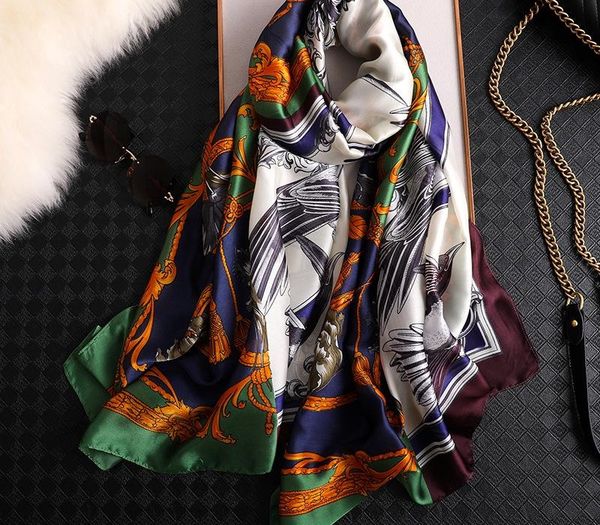 2020 china new style spring and summer women pretty silk scarves large shawl lady print luxury shawl beach muffler wraps hijab, Blue;gray
2020 china new style spring and summer women pretty silk scarves large shawl lady print luxury shawl beach muffler wraps hijab, Blue;gray