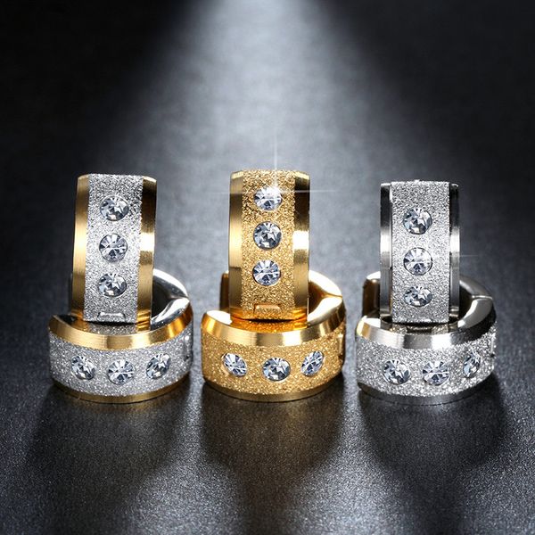 modyle lead&nickel stainless steel small circle earrings paved shiny cz punk rock hoop earrings for women or men, Golden;silver
modyle lead&nickel stainless steel small circle earrings paved shiny cz punk rock hoop earrings for women or men, Golden;silver