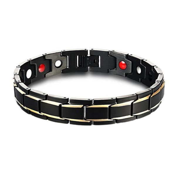 charm bracelets men's and women's magnetic health stainless steel energy bracelet jewelry against snoring equipment ra, Golden;silver
charm bracelets men's and women's magnetic health stainless steel energy bracelet jewelry against snoring equipment ra, Golden;silver