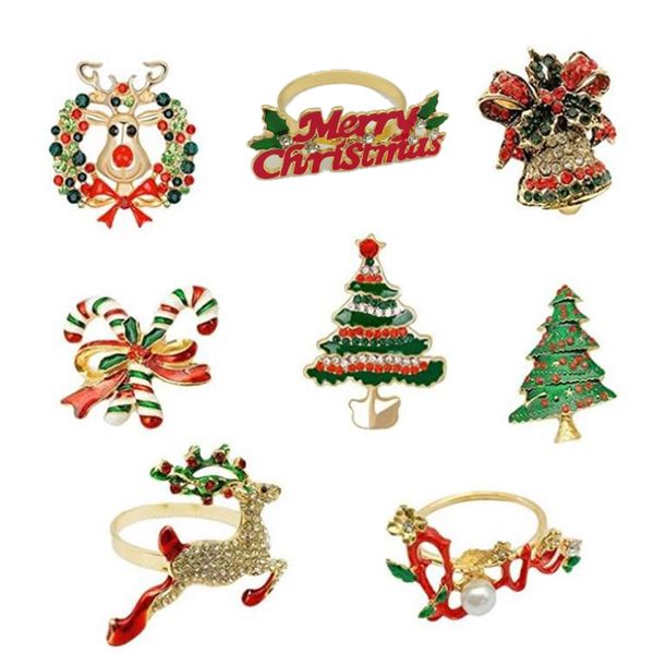 christmas napkin rings - set of 8 napkin holder rings for holiday christmas table decoration elk buckle
christmas napkin rings - set of 8 napkin holder rings for holiday christmas table decoration elk buckle