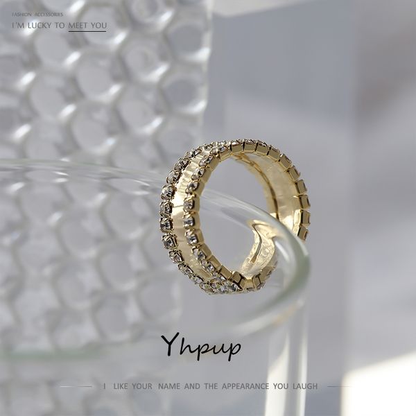 yhpup trendy round adjustable opening ring for women gold metal finger ring luxury rhinestone jewelry accessories party gift, Golden;silver
yhpup trendy round adjustable opening ring for women gold metal finger ring luxury rhinestone jewelry accessories party gift, Golden;silver