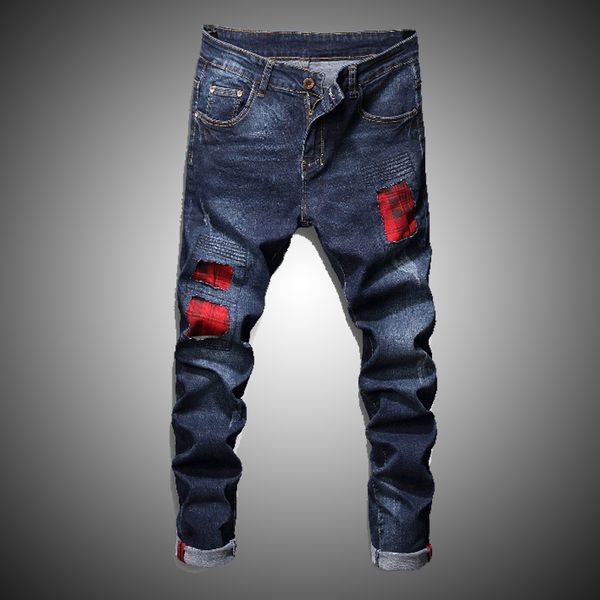 hip hop streetwear pants jeans men clothes 2020 biker ripped jeans pants for men slim fit atchwork denim d2831, Blue
hip hop streetwear pants jeans men clothes 2020 biker ripped jeans pants for men slim fit atchwork denim d2831, Blue