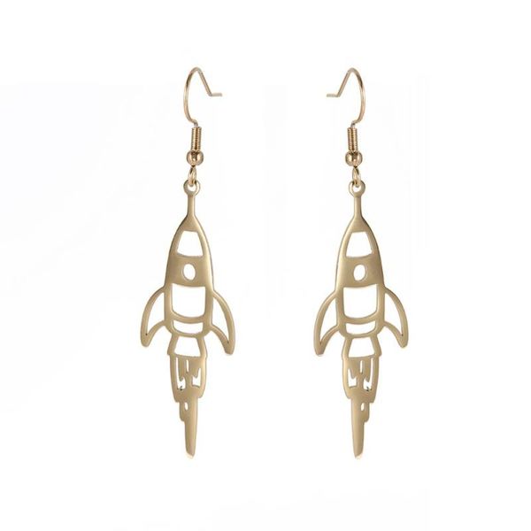 dangle & chandelier my shape aircraft rocket earring stainless steel silvery golden black color brinco foguete hoop statement earrings, Silver
dangle & chandelier my shape aircraft rocket earring stainless steel silvery golden black color brinco foguete hoop statement earrings, Silver