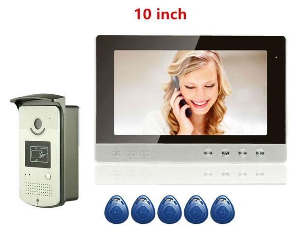 video door phones 10" color screen phone intercom home security system + rfid access doorbell camera
video door phones 10" color screen phone intercom home security system + rfid access doorbell camera