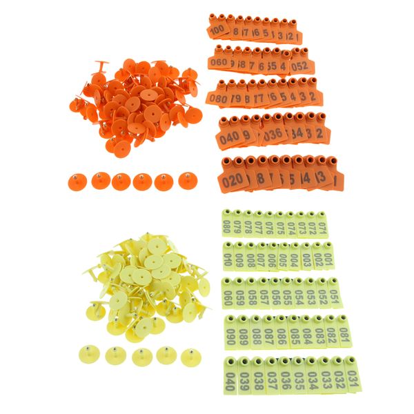 200 sets 1-100 number plastic livestock ear tag animal tag for goat sheep pig
200 sets 1-100 number plastic livestock ear tag animal tag for goat sheep pig