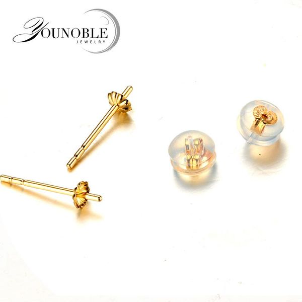 100% real 18k solid gold earring accessory jewelry,DIY making stud gold earring part wholesaleY1883002
100% real 18k solid gold earring accessory jewelry,DIY making stud gold earring part wholesaleY1883002