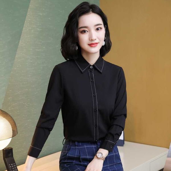 long sleeve blouses shirts elegant black spring autumn women business work wear blouse shirt female clothes, White
long sleeve blouses shirts elegant black spring autumn women business work wear blouse shirt female clothes, White