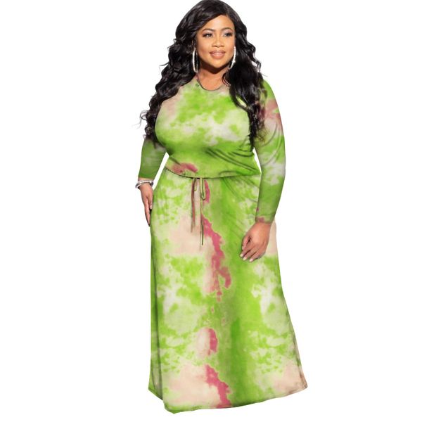 womens designer tie dye maxi dress print long sleeve crew neck casual dresses fashion plus size women clothing, Black;gray
womens designer tie dye maxi dress print long sleeve crew neck casual dresses fashion plus size women clothing, Black;gray