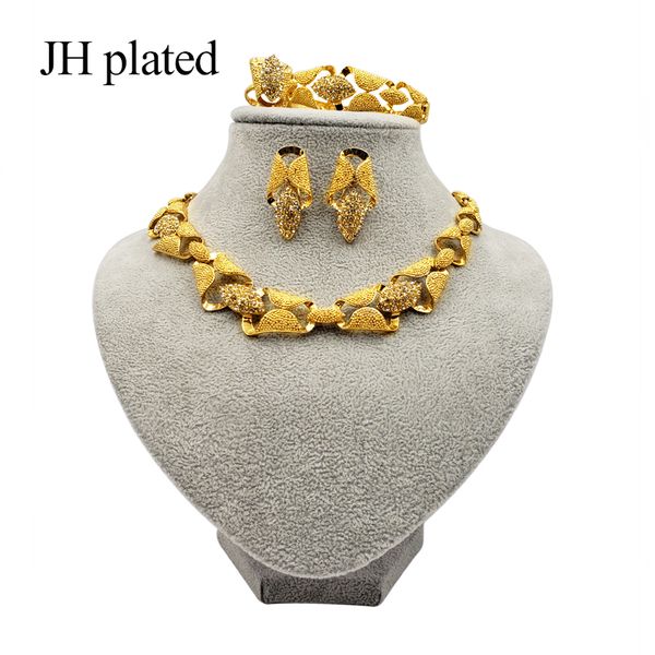 jhplated nigeria dubai fashion gold color jewelry sets african wedding gifts party for women necklace bracelet earrings ring, Silver
jhplated nigeria dubai fashion gold color jewelry sets african wedding gifts party for women necklace bracelet earrings ring, Silver