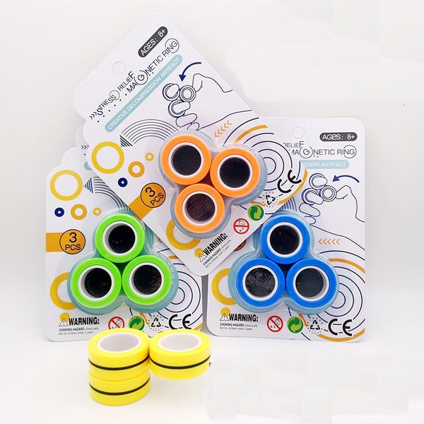 colorful anti-stress magnetic rings magic finger gears fidget toys ring finger game spinner anxiety relief kids decompression gifts
colorful anti-stress magnetic rings magic finger gears fidget toys ring finger game spinner anxiety relief kids decompression gifts