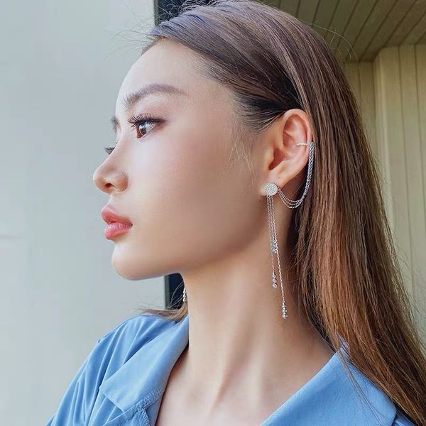 long tassel chains ear lines whole body 925 white clip earrings smart lines zircon earrings unique jewelry, Golden;silver
long tassel chains ear lines whole body 925 white clip earrings smart lines zircon earrings unique jewelry, Golden;silver