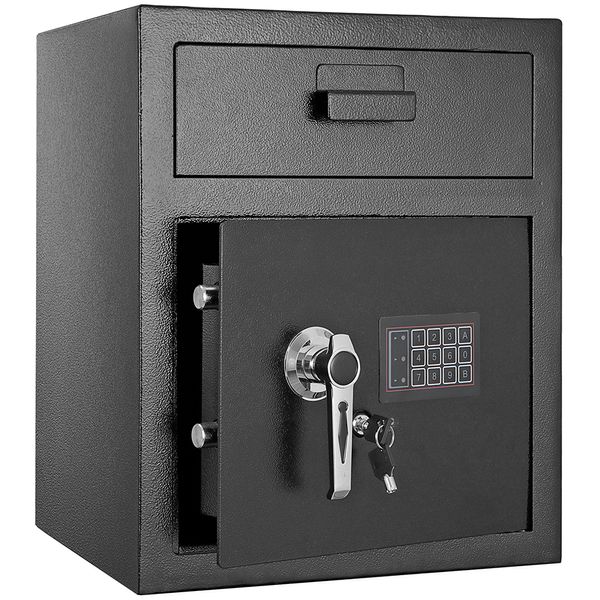 Durable Tipping Bucket Digital Electronic Safe Password Keyboard Lock Security Digital Keyboard Gun Jewelry Money Home Black