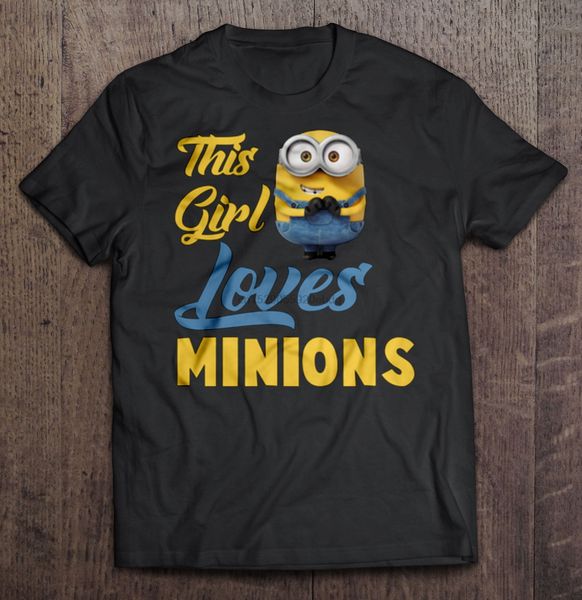 men t shirt this girl loves minions women t-shirt