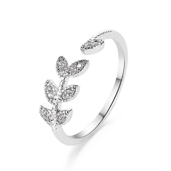 korean version of the new small fresh open ring female art student index finger joint ring simple tree leaf zircon single, Golden;silver
korean version of the new small fresh open ring female art student index finger joint ring simple tree leaf zircon single, Golden;silver