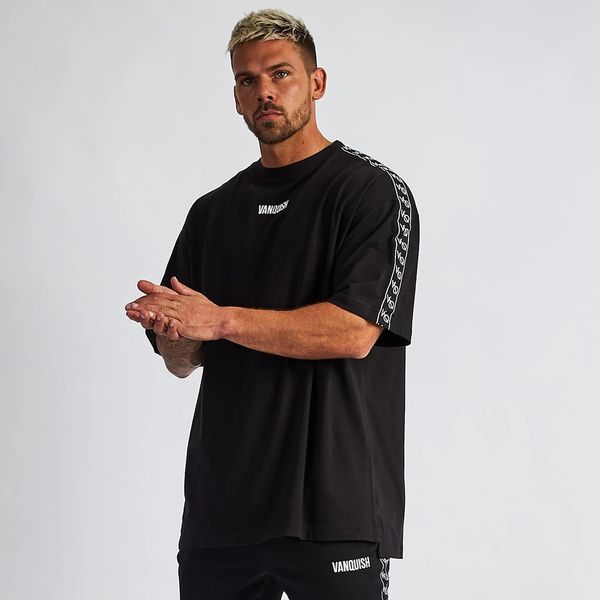 fitness brothers 2020 summer men's european and american sports and leisure running training cotton patch stretch loose t-shirt, White;black
fitness brothers 2020 summer men's european and american sports and leisure running training cotton patch stretch loose t-shirt, White;black