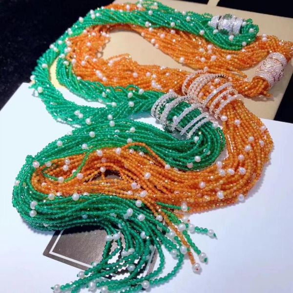 natural small fresh water pearl and semi-precious stone necklace long necklace 925 sterling silver with cubic zircon multi layer
natural small fresh water pearl and semi-precious stone necklace long necklace 925 sterling silver with cubic zircon multi layer
