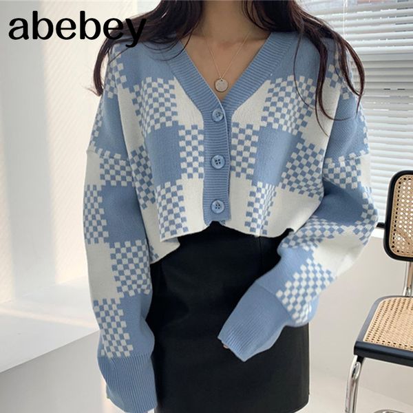 plaid crop sweater women single breasted long sleeve loose knitted jumpers korean vintage cardigan sweet streetwear elegant x348, White
plaid crop sweater women single breasted long sleeve loose knitted jumpers korean vintage cardigan sweet streetwear elegant x348, White