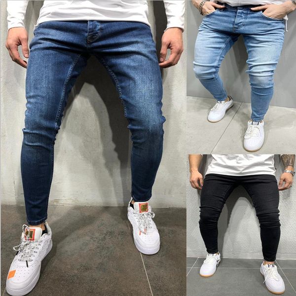men's jeans adisputent sweatpants hole pants casual summer autumn male ripped skinny trousers slim biker outwears, Blue
men's jeans adisputent sweatpants hole pants casual summer autumn male ripped skinny trousers slim biker outwears, Blue