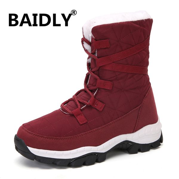 new women boots winter snow boots waterproof warm plush ankle for women winter shoes woman booties female, Black
new women boots winter snow boots waterproof warm plush ankle for women winter shoes woman booties female, Black