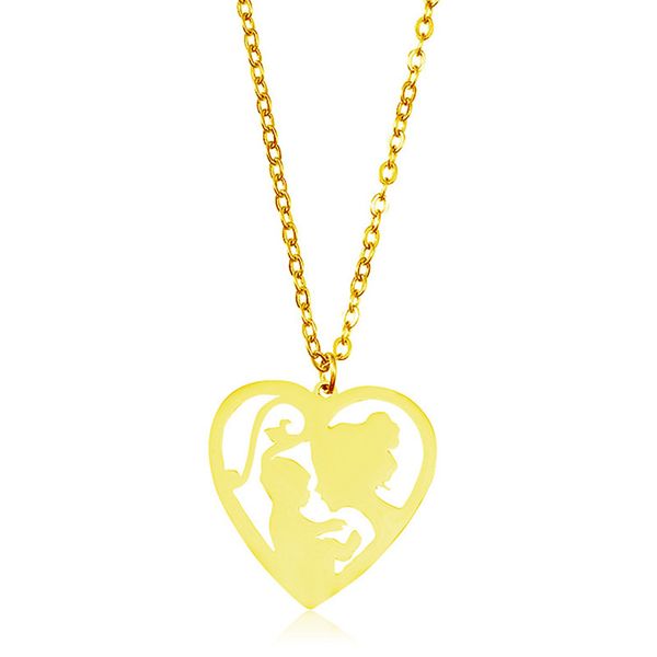 new mother and baby necklace stainless steel mother and baby heart pendant necklace mother's day jewellery gift, Silver
new mother and baby necklace stainless steel mother and baby heart pendant necklace mother's day jewellery gift, Silver