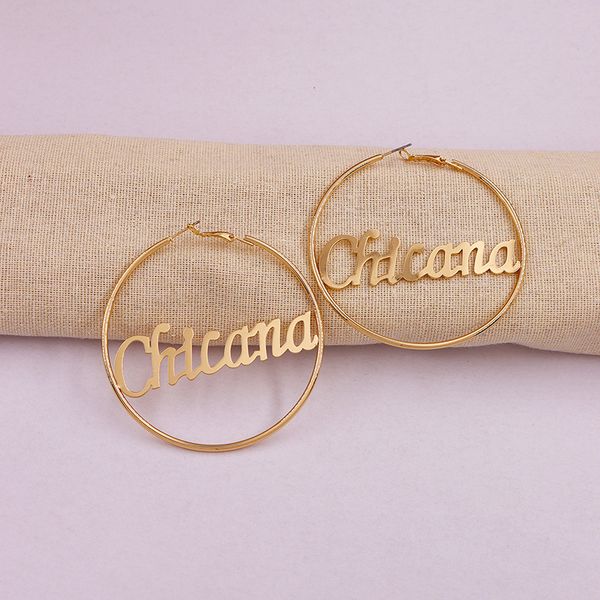 hoop & huggie golden large earrings for women 2021 oversize round ciecle earring hoops letter chicana punk jewelry aretes aro ear rings, Golden;silver
hoop & huggie golden large earrings for women 2021 oversize round ciecle earring hoops letter chicana punk jewelry aretes aro ear rings, Golden;silver