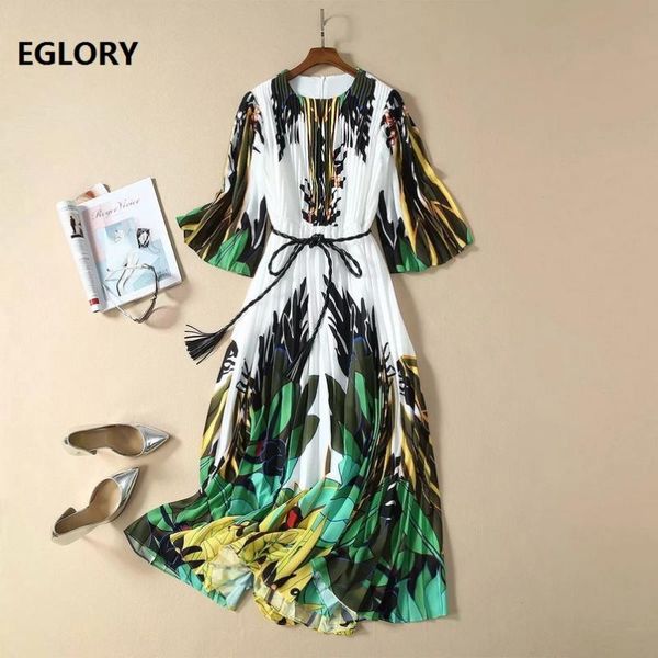 casual dresses silk long dress 2021 spring summer women geometric prints flare sleeve pleated maxi bohemia beach, Black;gray
casual dresses silk long dress 2021 spring summer women geometric prints flare sleeve pleated maxi bohemia beach, Black;gray