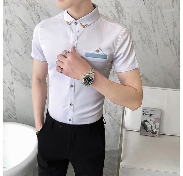 рукав роскошная воротник мужчины одежда мода бизнес mens работа tops mens клуб тонкий рабочие рубашки с коротким, White;black
рукав роскошная воротник мужчины одежда мода бизнес mens работа tops mens клуб тонкий рабочие рубашки с коротким, White;black