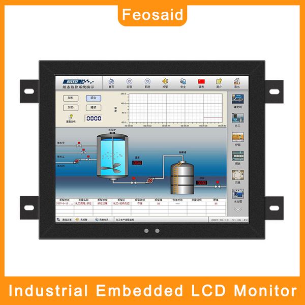 feosaid 12" 10" 17" 15 inch industrial computer monitor metal case tablet lcd monitor vga dvi input for pc
feosaid 12" 10" 17" 15 inch industrial computer monitor metal case tablet lcd monitor vga dvi input for pc