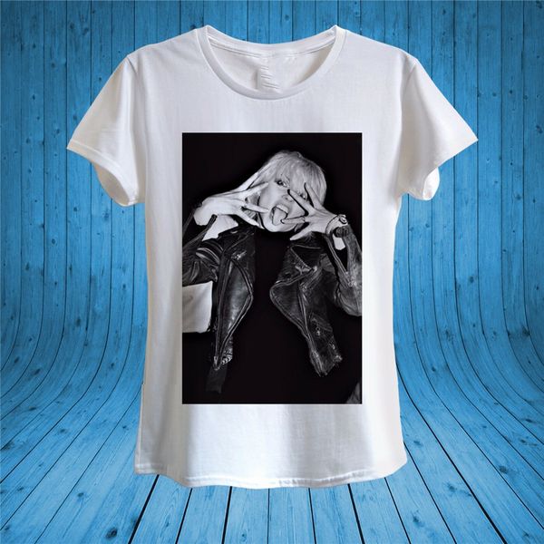 debbie harry blondie rock music black & white t - shirt 100% cotton women men clothes tee shirt