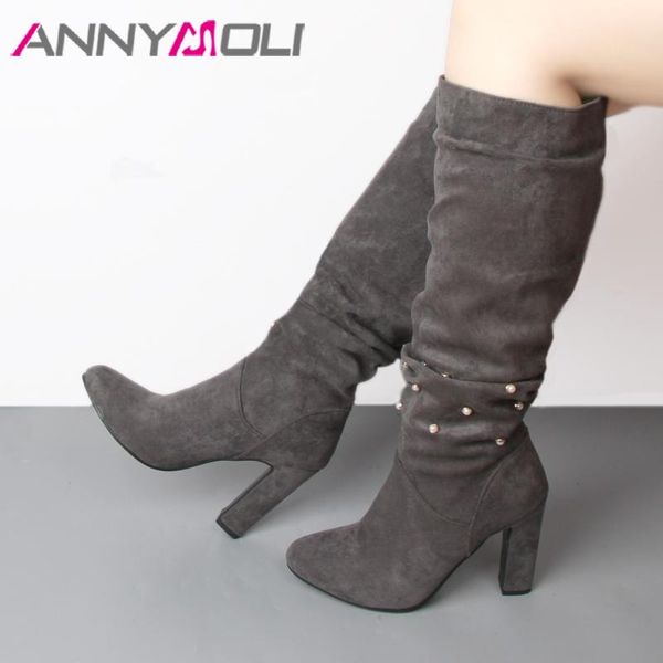 annymoli knee high boots winter pleated boots women pearl thick heels ladies ladies long shoes black gray apricot 41 42
annymoli knee high boots winter pleated boots women pearl thick heels ladies ladies long shoes black gray apricot 41 42
